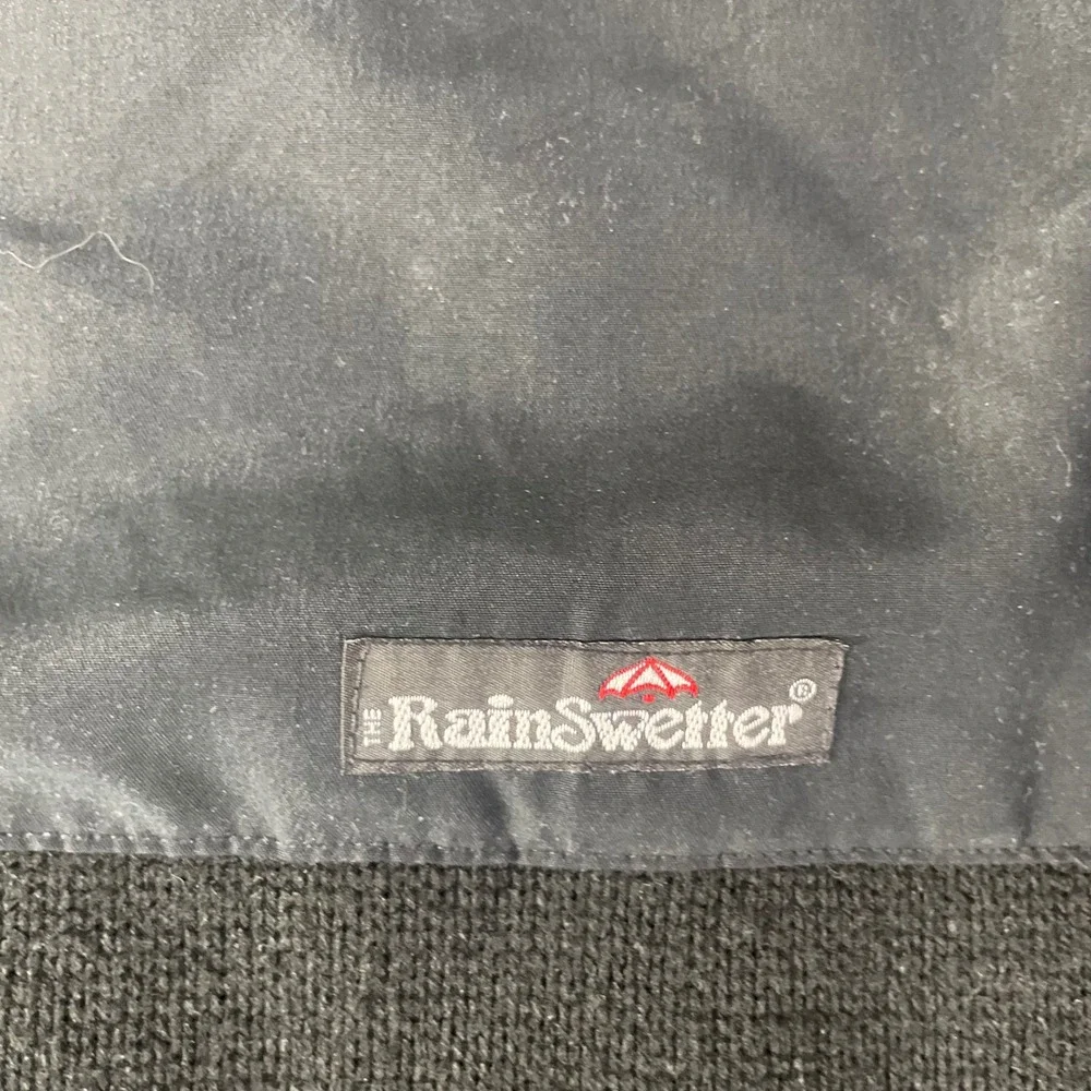 Vintage RainSwetter Mens XL Black Gore Windstopper Water Repellent Pullover USA‎